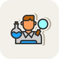 Researcher Vector Icon Design