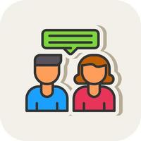 Interview Vector Icon Design