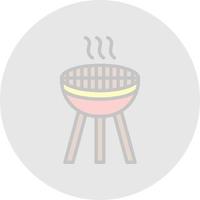 diseño de icono de vector de parrilla