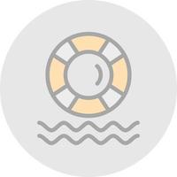 Lifebuoy Vector Icon Design