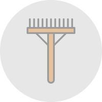 Rake Vector Icon Design