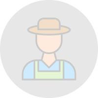 Farmer Vector Icon Design