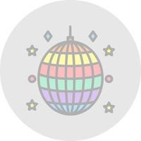 diseño de icono de vector de bola de discoteca