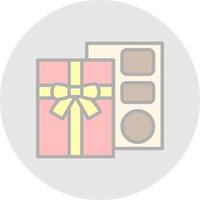 diseño de icono de vector de caja de chocolate