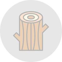 Log Vector Icon Design