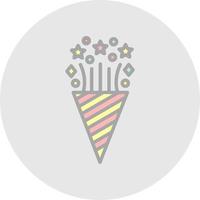 Confetti Vector Icon Design