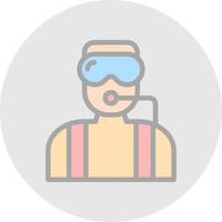 Diver Vector Icon Design