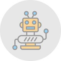 diseño de icono de vector de robot