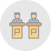 Debate Vector Icon Design