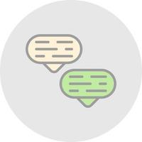 Chat Bubble Vector Icon Design