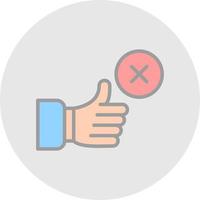 Disagree Vector Icon Design