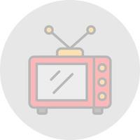 diseño de icono de vector de televisión