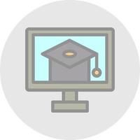 E Learning Vector Icon Design