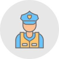 Security Guard Vector Icon Design