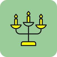 Candelabra Vector Icon Design