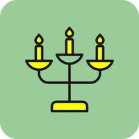 diseño de icono de vector de candelabro