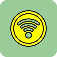 diseño de icono de vector de señal wifi