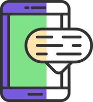 Mobile CHat Vector Icon Design