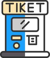 Ticket Machine Vector Icon Design