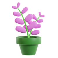 3d flor planta png