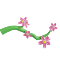 3d sakura árbol png