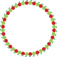 Apfel Obst Kreis Internatsschüler Muster Rahmen png