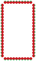 tomato fruit boarder pattern frame png