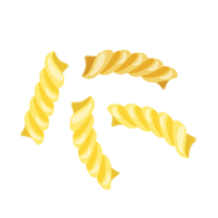 Fusilli noodle isolated illustration png