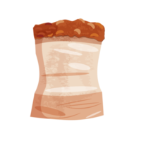 crispy pork belly isolated illustration png