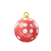 Bell prop for Christmas party 3D icon rendering png
