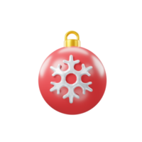 bell Christmas prop for party background 3D icon rendering png