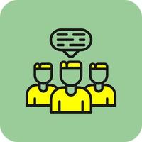 Discussion Vector Icon Design