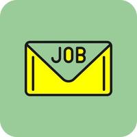 Job Latter Vector Icon Design