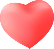 Red color Heart icon isolated transparent background png