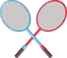 dos bádminton raqueta png