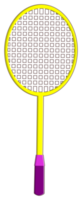 badminton raquete objeto adesivo png