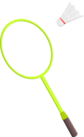 badminton raquete e peteca png