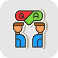 Questioin And Answer Vector Icon Design