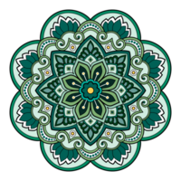 etnico mandala con colorato ornamento per arte su il parete. tessuto modello. carta strutturato sfondo piastrella stampino etichetta e tessile. astratto illustrazione. png