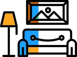 Living Room Vector Icon Design