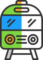 diseño de icono de vector de tren