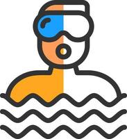 Diver Vector Icon Design