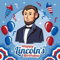 Lincoln Birthday Concept vector