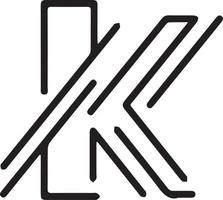 Lettermark Logo From Letter K Vector File