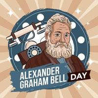 Alexander Graham Bell Day Concept vector