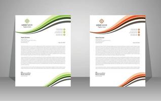 corporate modern business letterhead design template. creative modern letterhead design template for your project. vector