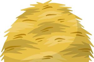 Sheaf of wheat ears. Rural crop. Autumn rustic element. Cartoon flat illustration. Bunch of harvest haystack vector