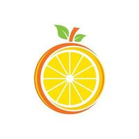 Orange logo design vector icon