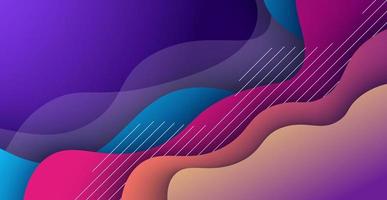 abstract colorful gradient liquid color with geometric shape wave background. eps10 vector