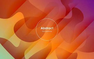 minimal abstract purple orange gradient with geometric shape landing page background. eps10 vector